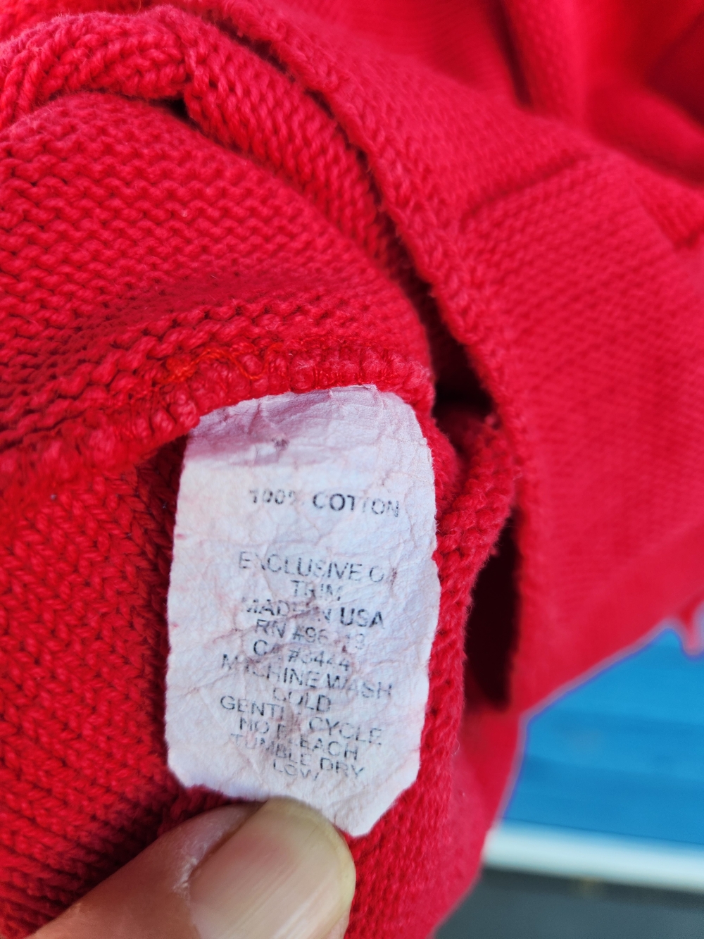 Willow Bright Red Asymmetric Button-Front Women's Cardigan - Picture 4 of 6